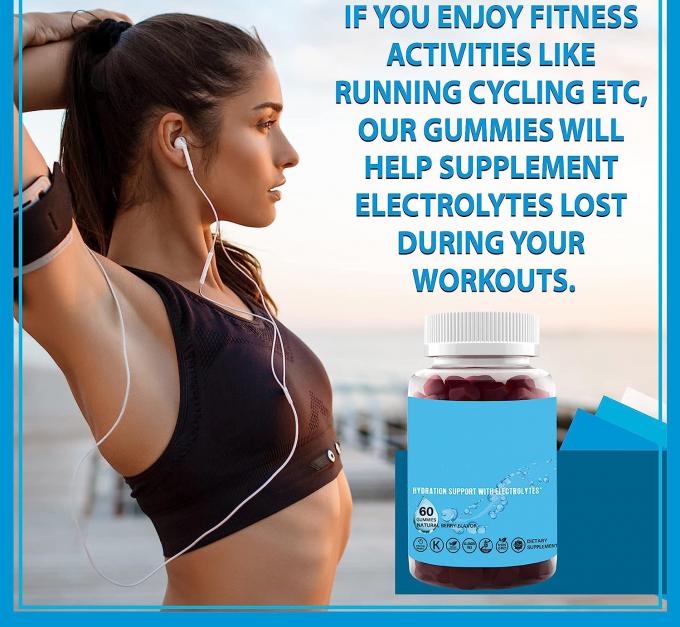 Oem Hidratação Electrolítico Goma Natural Sabor de bagas Electrolítico Apoio à Saúde Vegano Livre de Gluteno Não OGM Halal Pectina 2