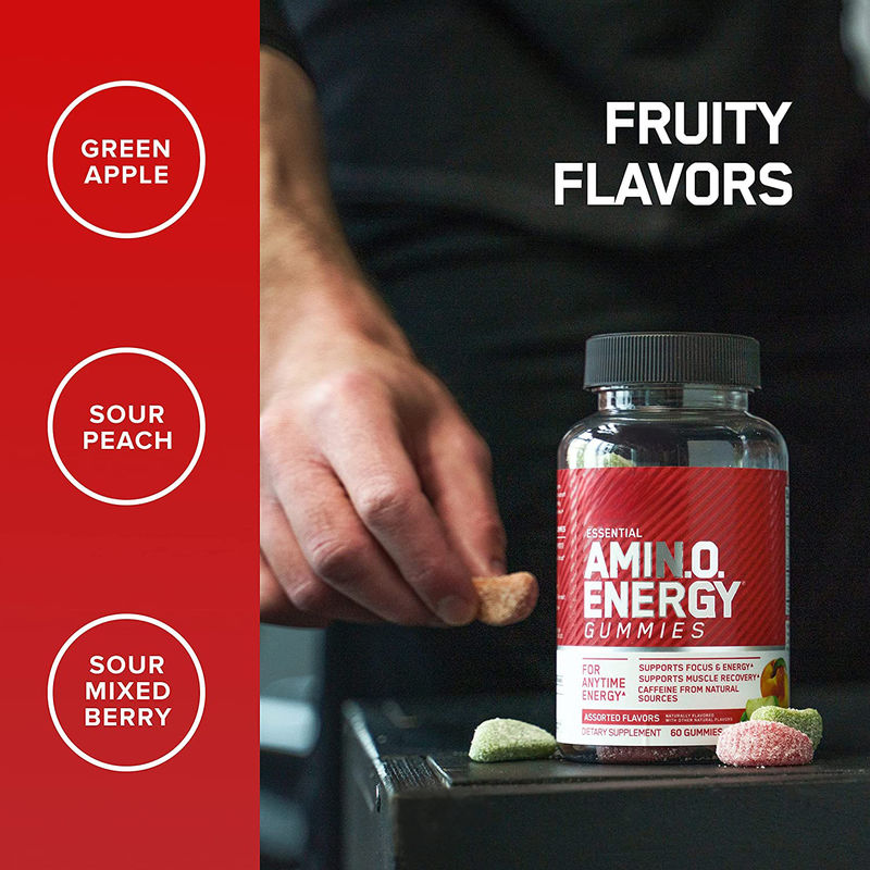 Suplementos Veganos de Marca Privada Amino Energy Gummies Para Apoiar a Recuperação Muscular de Foco