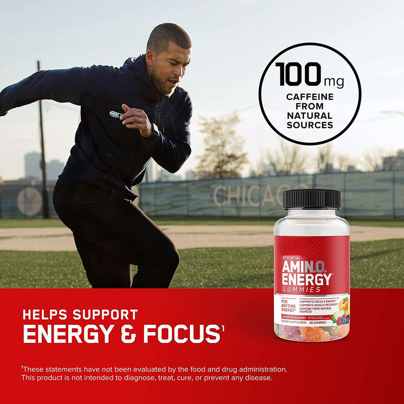 Suplementos Veganos de Marca Privada Amino Energy Gummies Para Apoiar a Recuperação Muscular de Foco