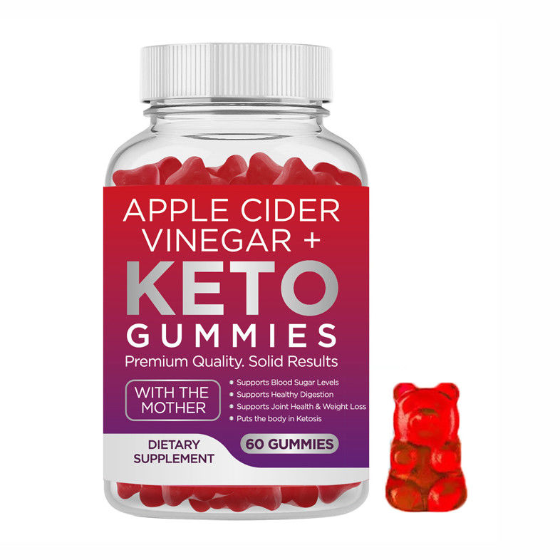 Suplementos de etiqueta privada 60 contagens Vinagre de Sidra de Maçã Acv Keto Bhb Gomes Geléia Doces Gomes