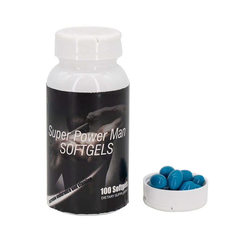 Oem Private Label Fórmula personalizada Homem de vendas quentes Suplementos Super Power Softgel cápsulas