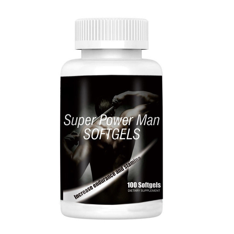 Oem Private Label Fórmula personalizada Homem de vendas quentes Suplementos Super Power Softgel cápsulas