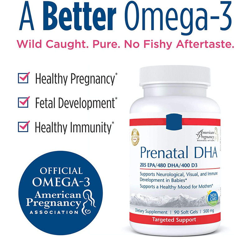 Suplemento de gravidez Dha/epa Omega 3 Softgel para apoiar o desenvolvimento cerebral em bebês durante a gravidez
