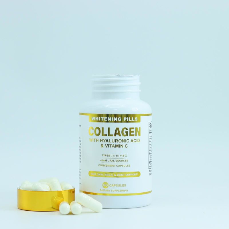 Oem Multi Hidrolizadas cápsulas de colágeno para anti-envelhecimento e beleza da pele pó de colágeno softgel cápsulas suplementos
