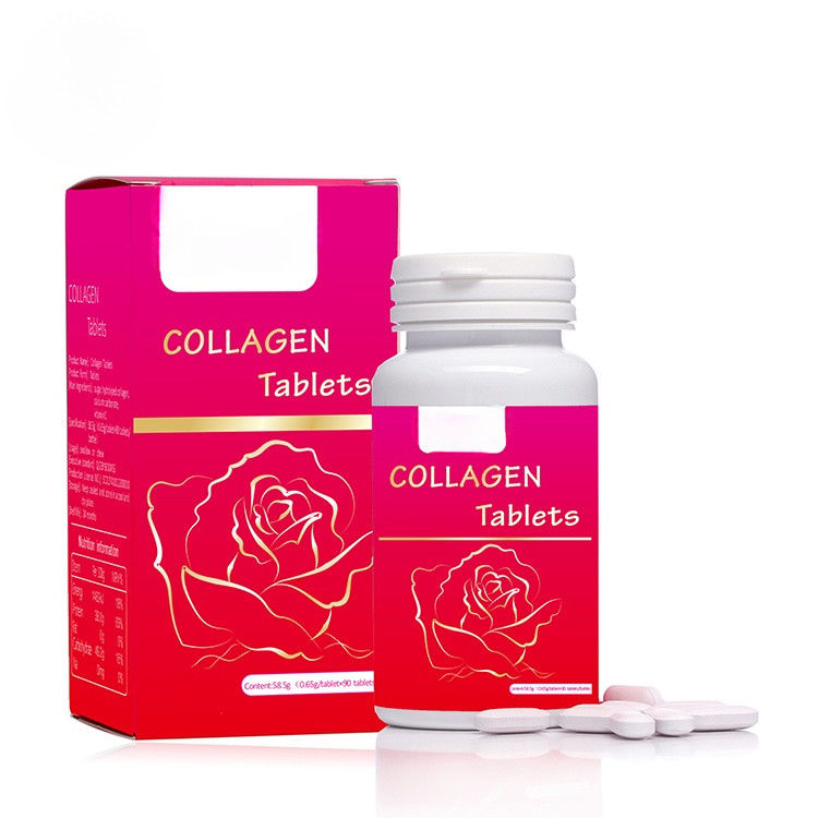Oem Private Label Suplementos de fórmula personalizados Cápsulas de clareamento da pele Comprimidos de colágeno de andorinha mastigáveis
