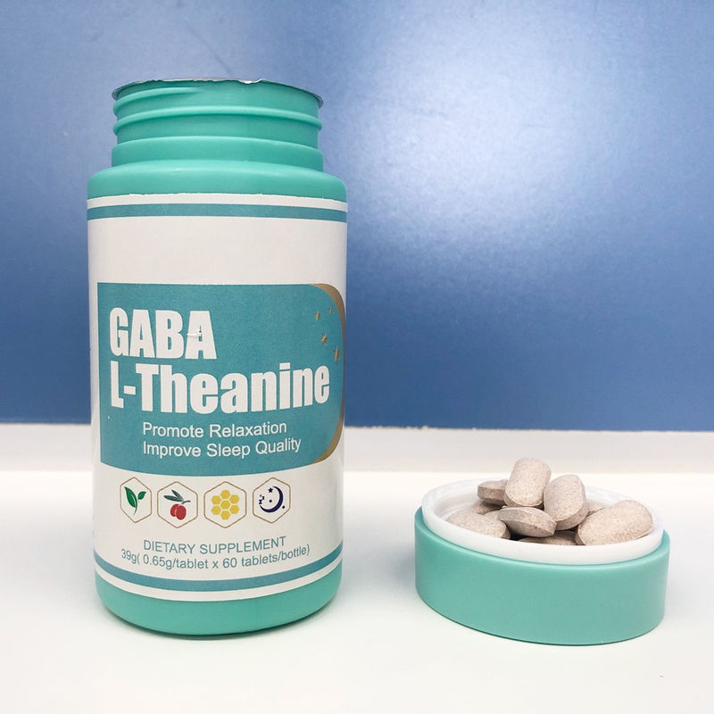 Cápsula natural saudável de Gaba L- teanina para proteger o nervo cerebral e promover o sono