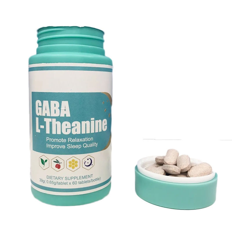 Cápsula natural saudável de Gaba L- teanina para proteger o nervo cerebral e promover o sono